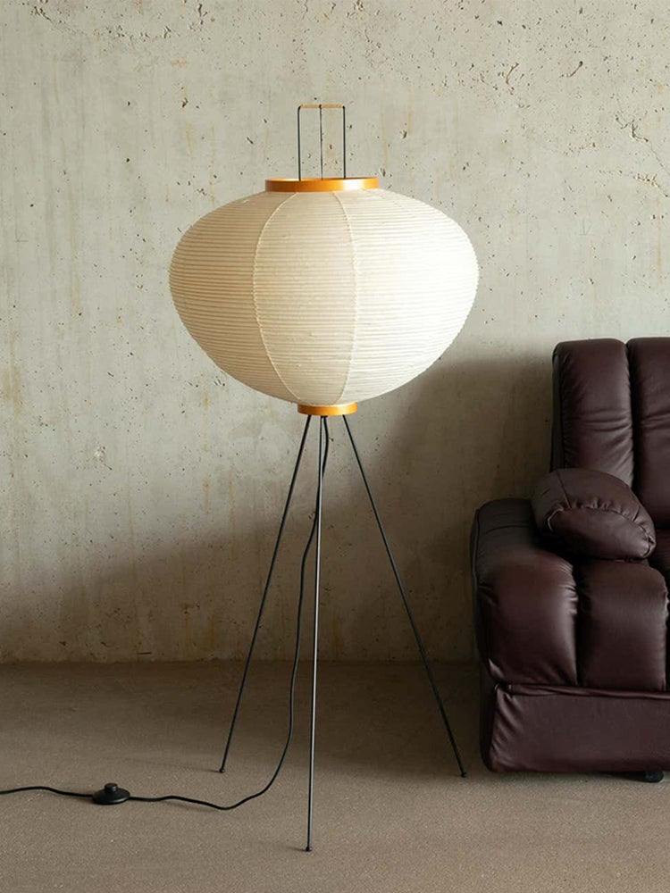 Akari Vloerlamp Mulberypapier Metaal Japanse Stijl Woonkamer