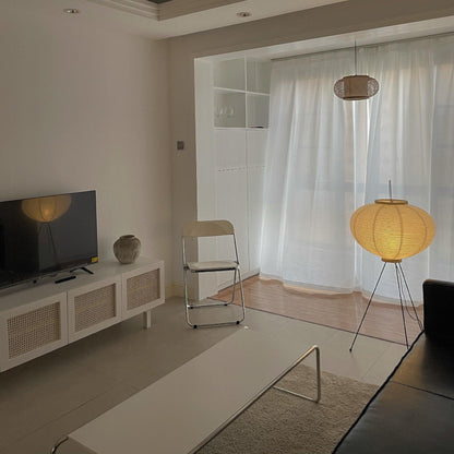 Akari Vloerlamp Mulberypapier Metaal Japanse Stijl Woonkamer