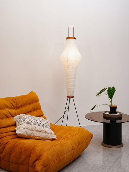 Akari Vloerlamp Mulberypapier Metaal Japanse Stijl Woonkamer