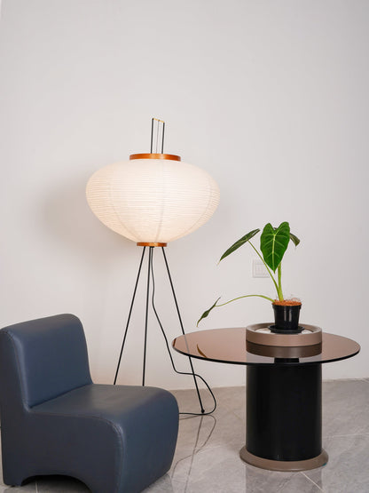 Akari Vloerlamp Mulberypapier Metaal Japanse Stijl Woonkamer