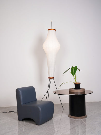 Akari Vloerlamp Mulberypapier Metaal Japanse Stijl Woonkamer