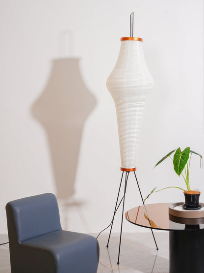 Akari Vloerlamp Mulberypapier Metaal Japanse Stijl Woonkamer
