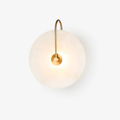 Alab marmeren LED wandlamp albast rond goud wandverlichting slaapkamer hal modern design sfeerverlichting