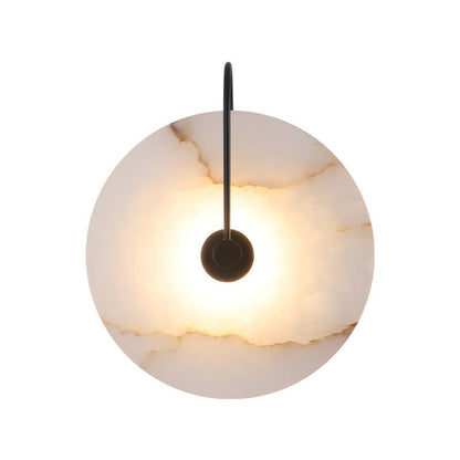 Alab marmeren LED wandlamp albast rond goud wandverlichting slaapkamer hal modern design sfeerverlichting