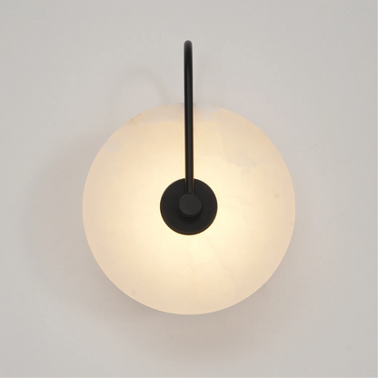 Alab marmeren LED wandlamp albast rond goud wandverlichting slaapkamer hal modern design sfeerverlichting