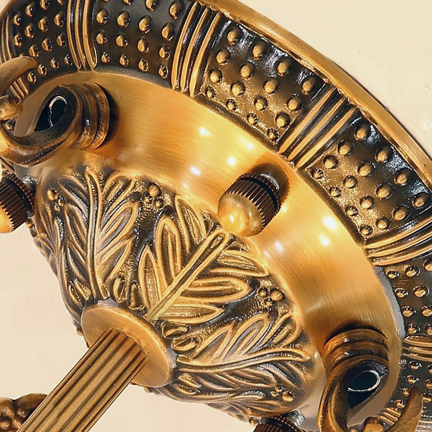 Alabaster Kom Plafondlamp – Antique Brass Montuur – 4, 5 of 6 Lichtpunten – Natuursteen Halfronde Kroonluchter voor Eetkamer Woonkamer Entree