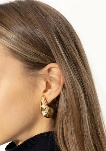 Gouden Oorbellen Dames Edelstaal Hypoallergeen