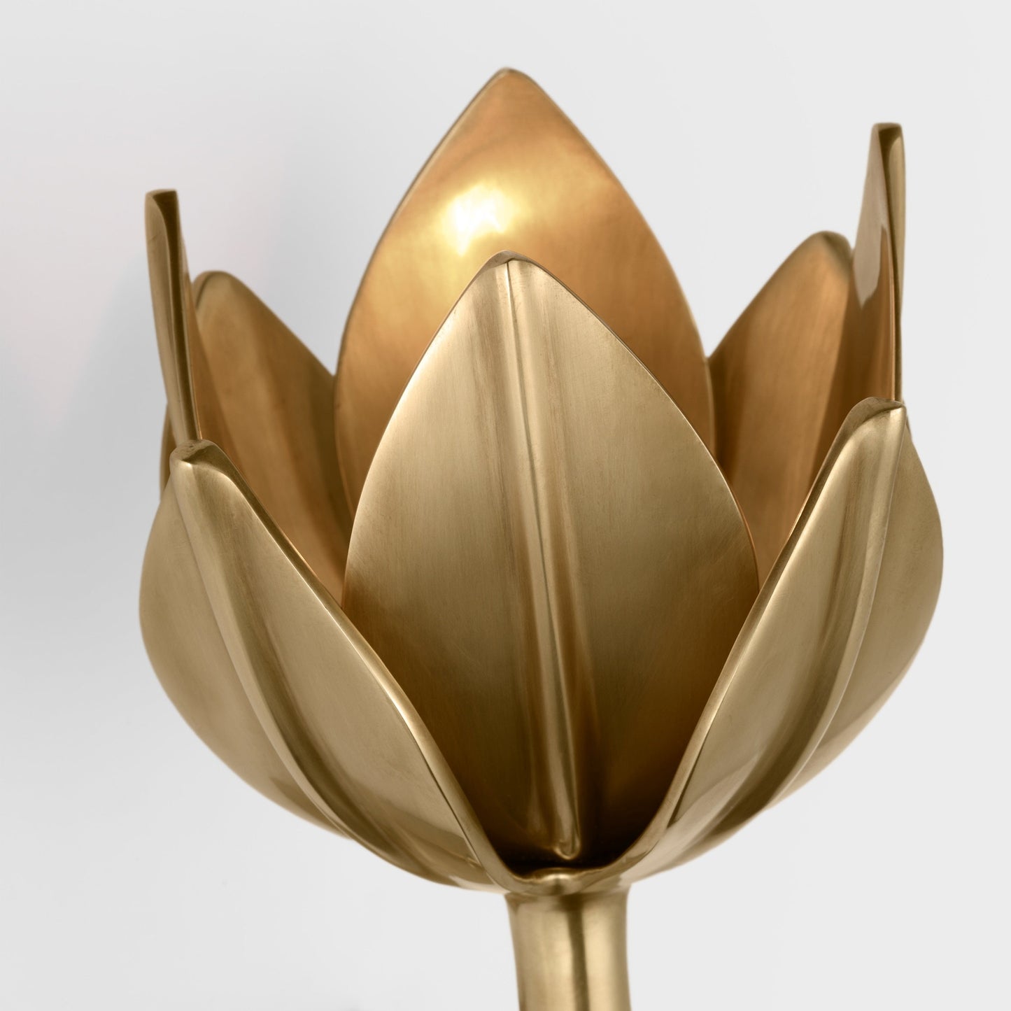 Design Wandlamp met Bloemvorm in Messing en Gips – Artistieke Wandverlichting Geïnspireerd op Giacometti voor Woonkamer en Hal