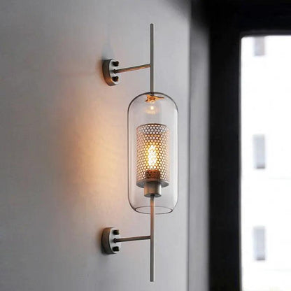 Moderne Glazen Wandlamp – Stijlvolle Verlichting met Klassieke Uitstraling