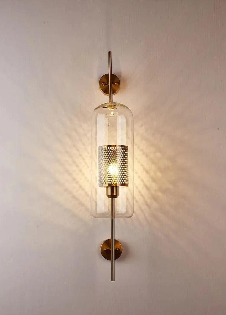 Moderne Glazen Wandlamp – Stijlvolle Verlichting met Klassieke Uitstraling