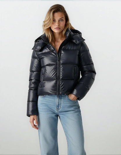 Korte Elegant Donzen Jas voor Vrouw