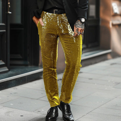Glamoureuze Pailletten Broek Stijlvol Goud en Zilver - StudioMarella