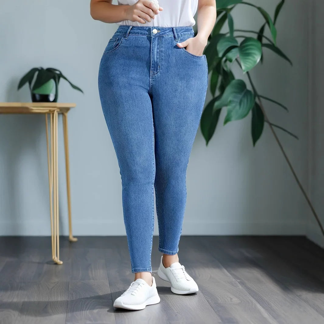 Modieuze Jeans voor Vrouw Slim Fit Stijl - StudioMarella