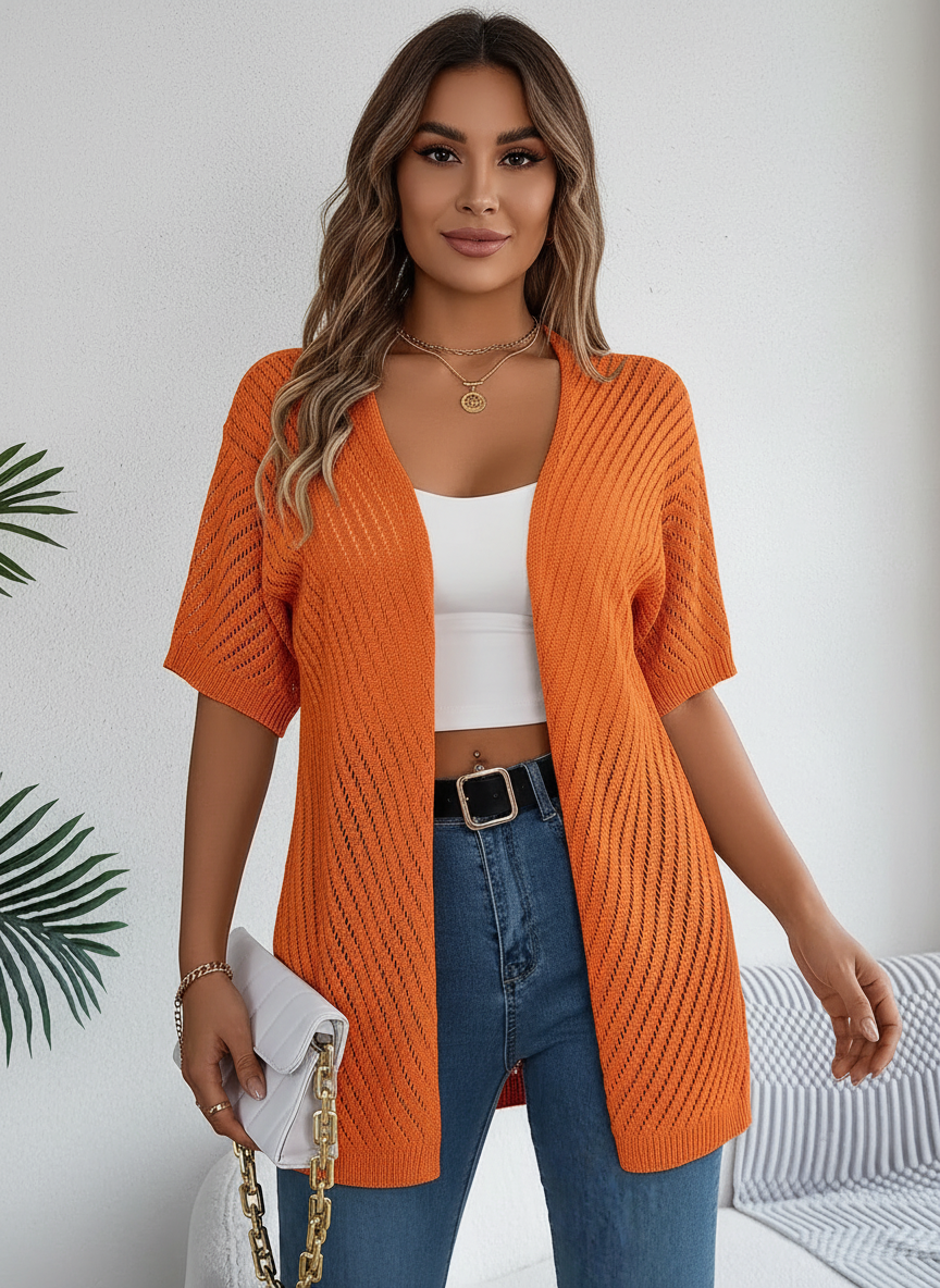 Alina | Luchtig Gebreid Dames Vest 2