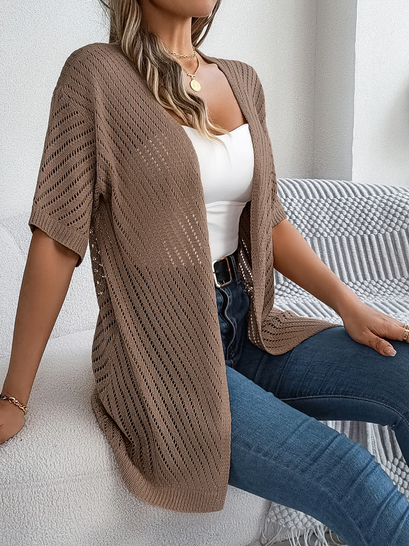 Alina | Luchtig Gebreid Dames Vest 6