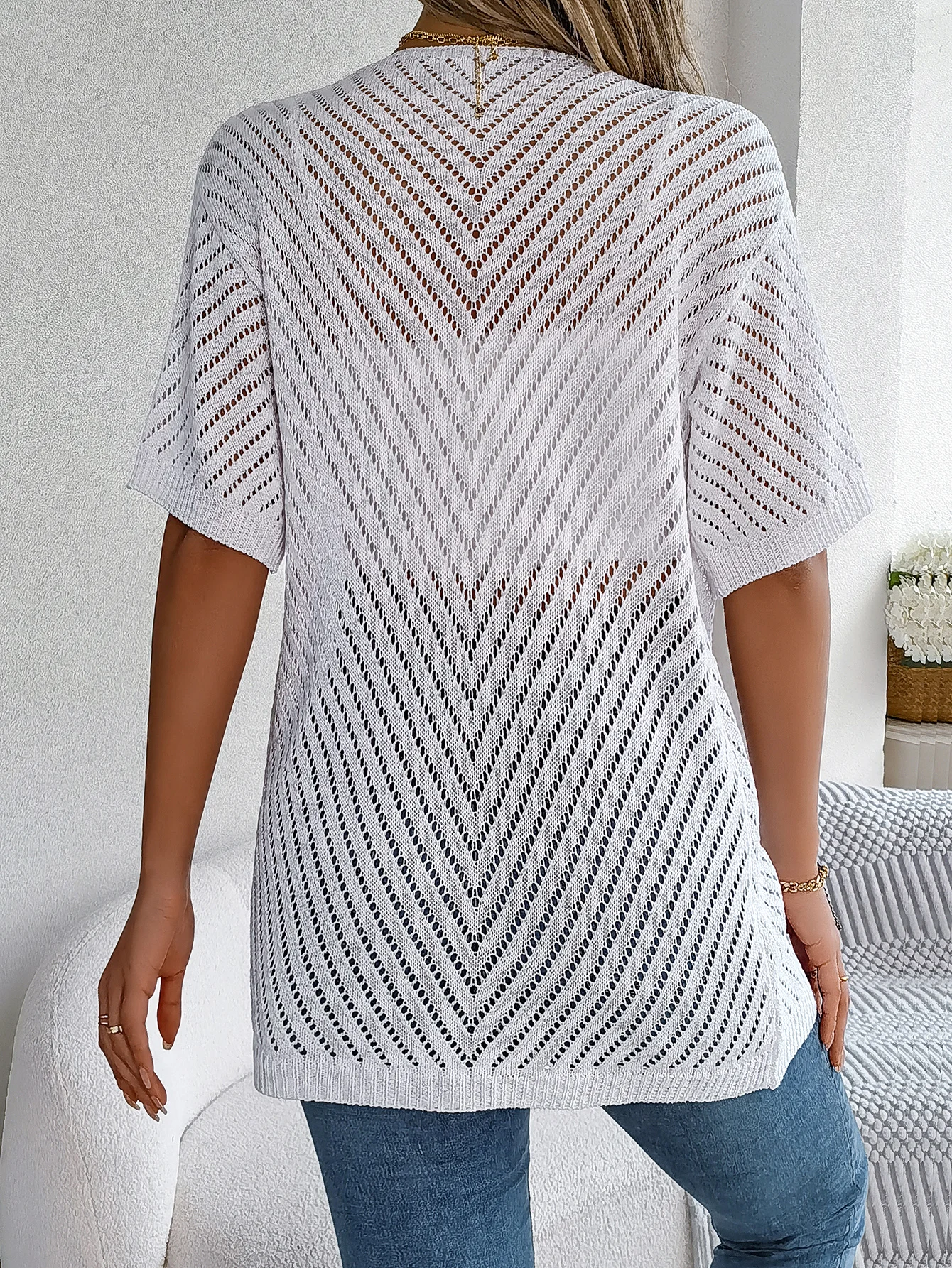Alina | Luchtig Gebreid Dames Vest 8