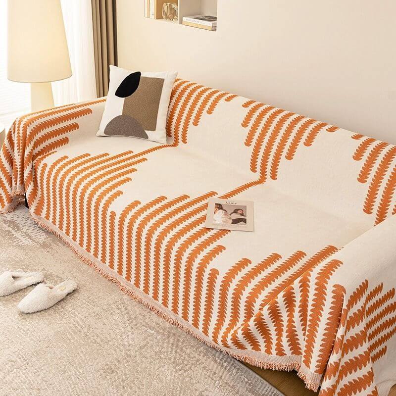 Chenille Bankhoes Tweezijdig Krasbestendig Beschermhoes voor Bank Universeel Sofaovertrek Woondecoratie