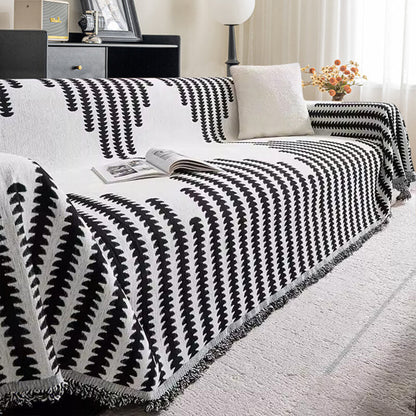 Chenille Bankhoes Tweezijdig Krasbestendig Beschermhoes voor Bank Universeel Sofaovertrek Woondecoratie