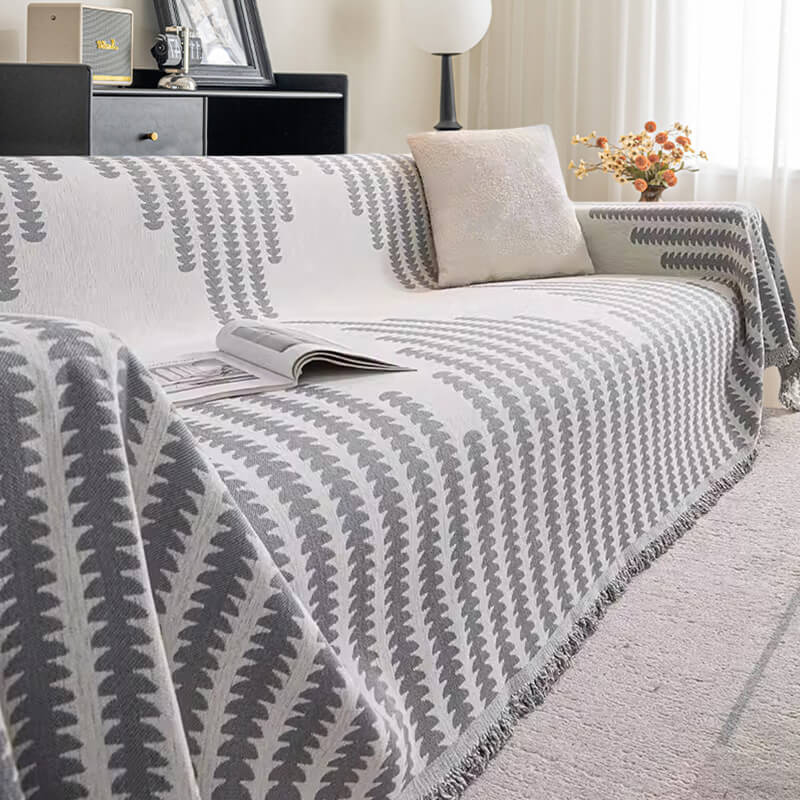 Chenille Bankhoes Tweezijdig Krasbestendig Beschermhoes voor Bank Universeel Sofaovertrek Woondecoratie