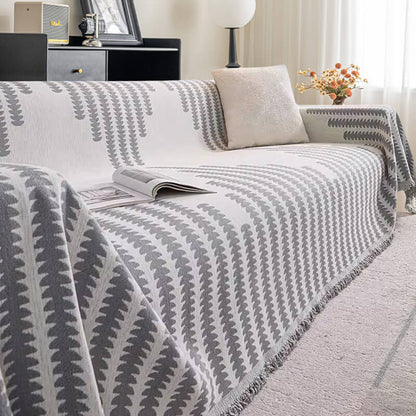 Chenille Bankhoes Tweezijdig Krasbestendig Beschermhoes voor Bank Universeel Sofaovertrek Woondecoratie