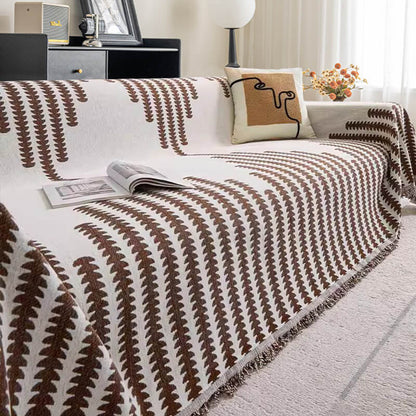 Chenille Bankhoes Tweezijdig Krasbestendig Beschermhoes voor Bank Universeel Sofaovertrek Woondecoratie