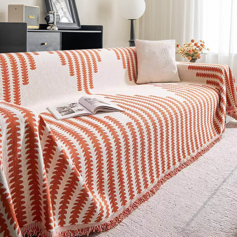 Chenille Bankhoes Tweezijdig Krasbestendig Beschermhoes voor Bank Universeel Sofaovertrek Woondecoratie