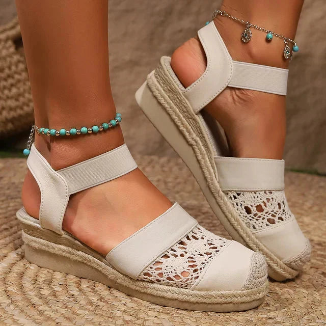 Dames Hak Sandalen Comfortabel Gesloten Teen - StudioMarella