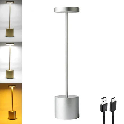Draadloze Oplaadbare Tafellamp | Dimbaar | Waterdicht | Touch Bediening | Design Verlichting voor Huis, Tuin & Buiten | Draagbaar LED Lamp