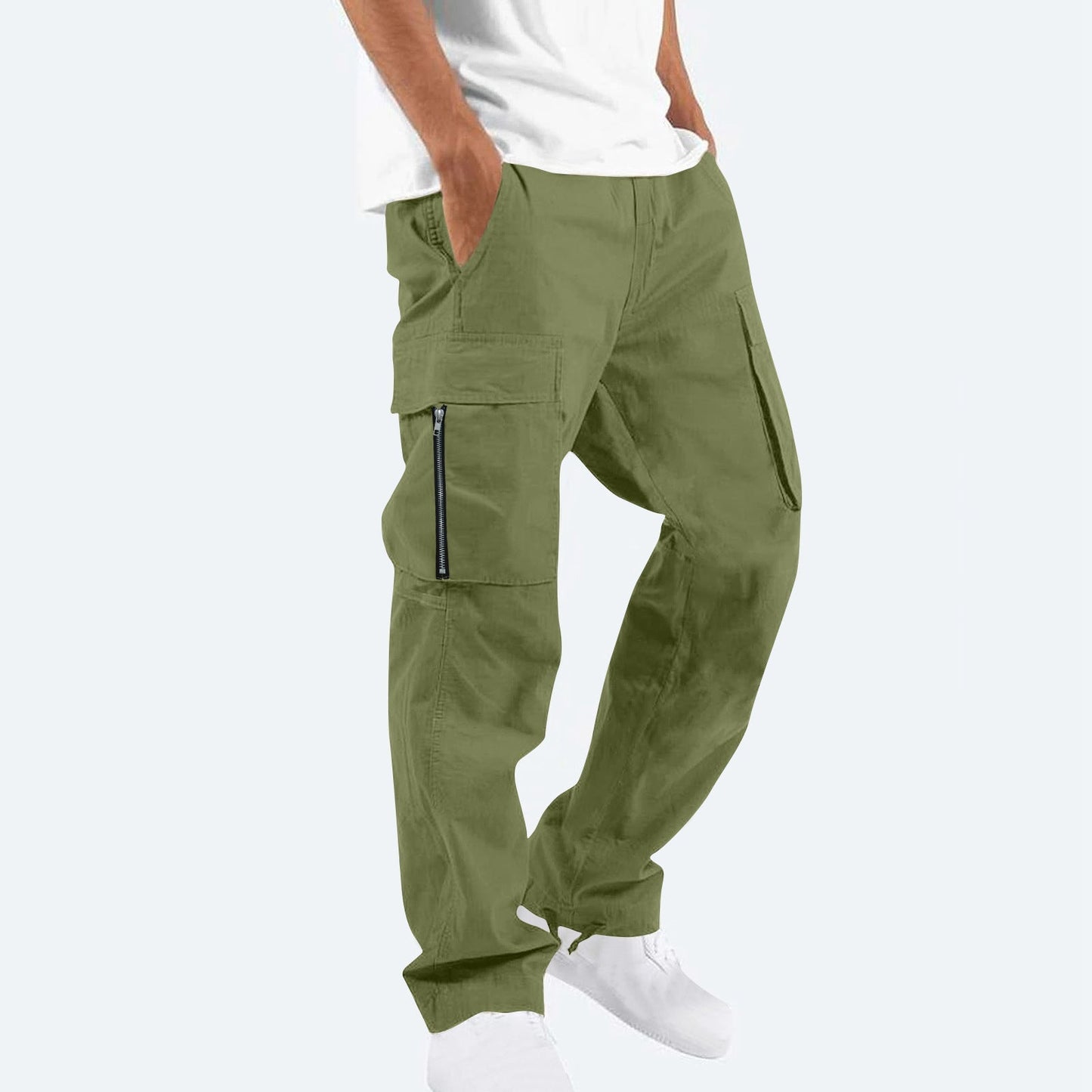 Herenselectie Mannen Cargo Broek Comfortabel en Veelzijdig