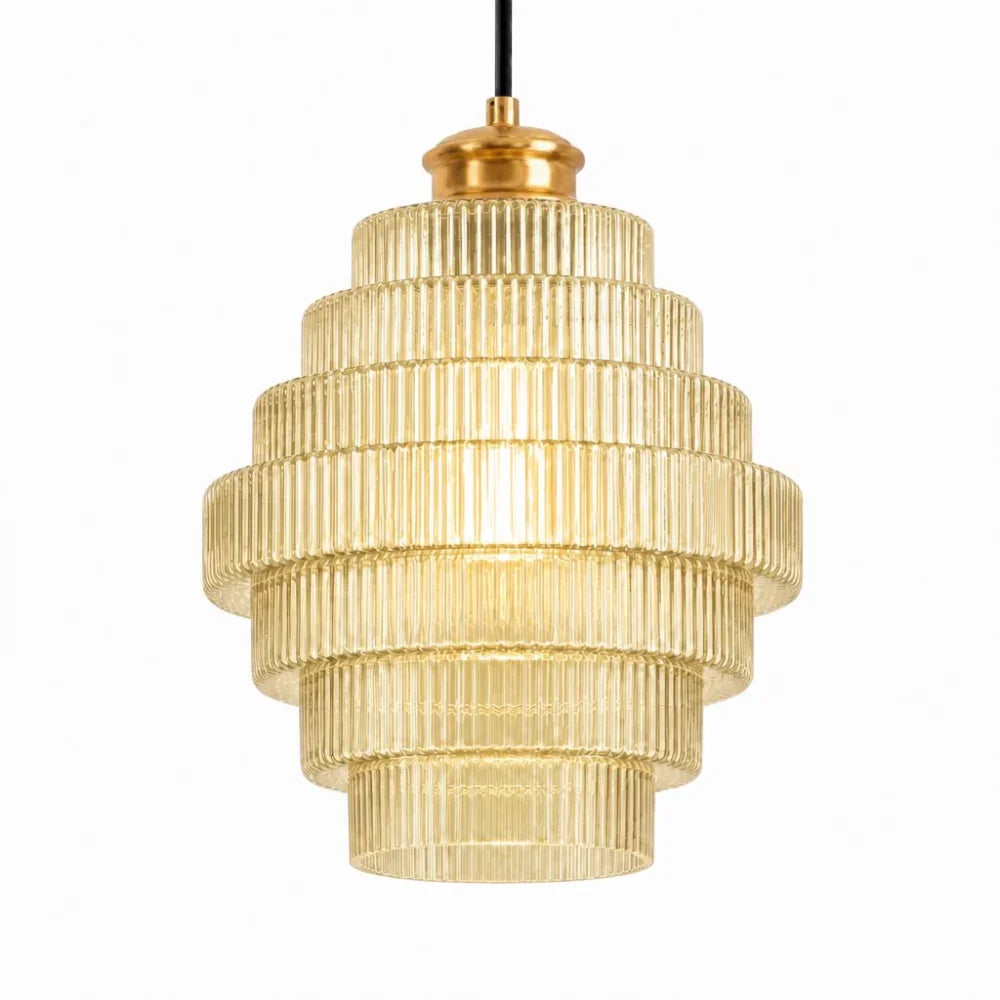Glazen Hanglamp Gestreept Gekleurd Glas Flesmodel Scandinavische Verlichting voor Eetkamer Woonkamer Keukeneiland