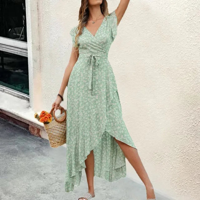 Jurk met Bloemenprint Zomerjurk Vrouw - StudioMarella