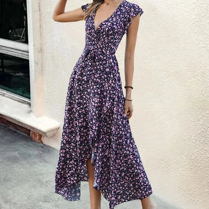 Jurk met Bloemenprint Zomerjurk Vrouw
