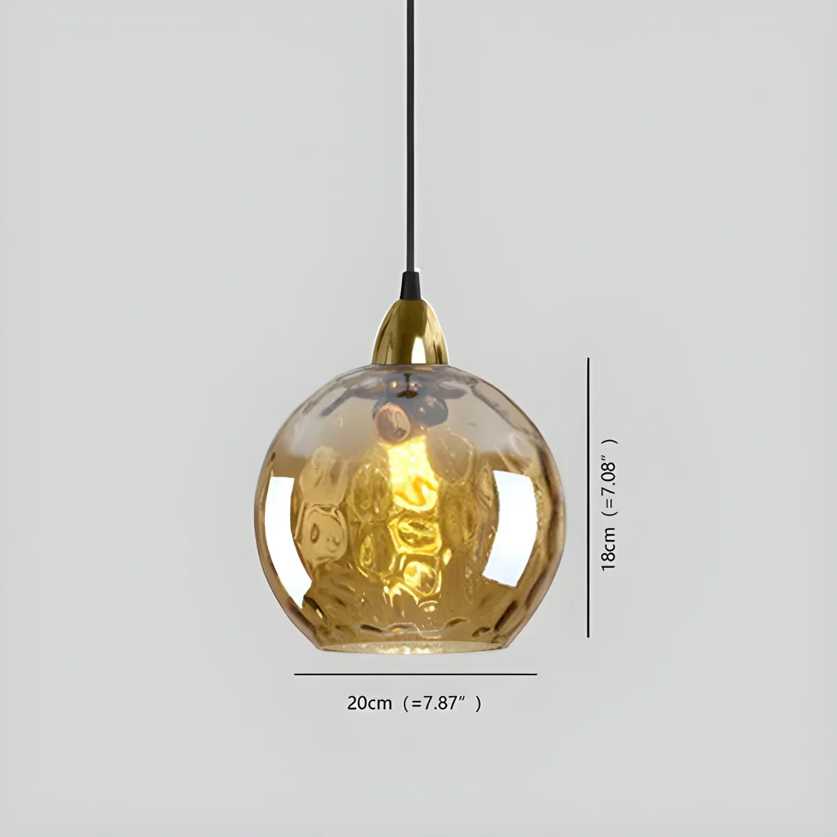 Hanglamp Glas E26 20 cm Grijs Eettafel Woonkamer Slaapkamer Rookglas Bollamp Pendellamp Sfeerverlichting