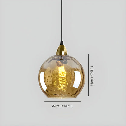 Hanglamp Glas E26 20 cm Grijs Eettafel Woonkamer Slaapkamer Rookglas Bollamp Pendellamp Sfeerverlichting