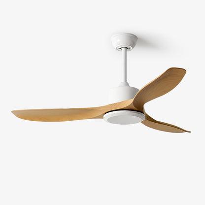 Minimalistische Plafondventilator Hout 106-132cm Met Afstandsbediening 5 Snelheden Omkeerbaar Koper Motor AC 110-240V