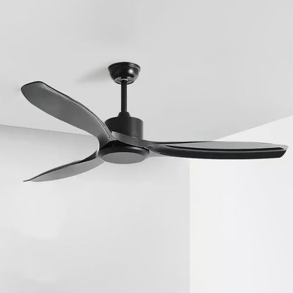Minimalistische Plafondventilator Hout 106-132cm Met Afstandsbediening 5 Snelheden Omkeerbaar Koper Motor AC 110-240V