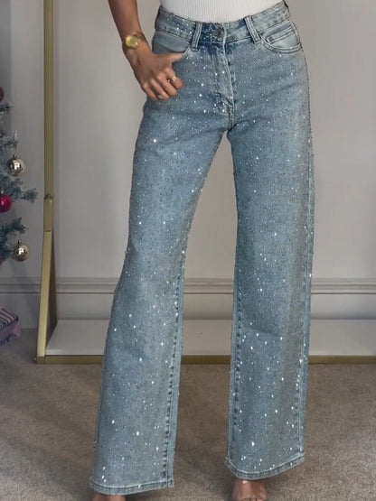 Glitter Jeansbroek voor Vrouw Isabella Stijl - StudioMarella
