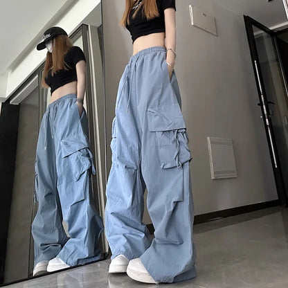 Hoge Taille Werkbroek Zomer Retro Stijl