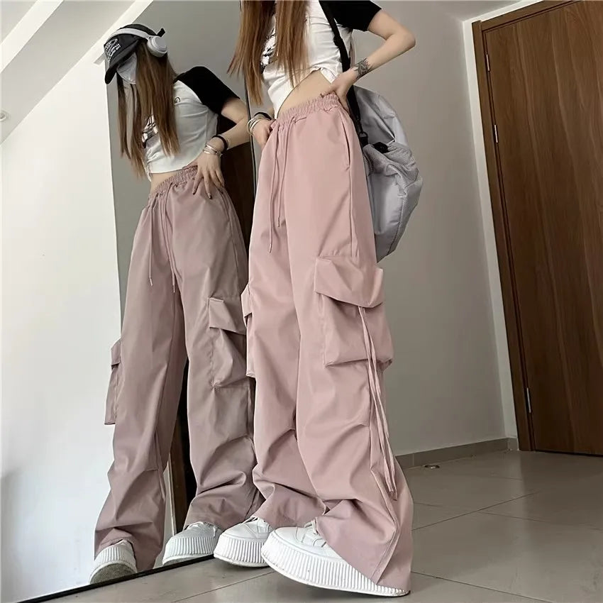 Hoge Taille Werkbroek Zomer Retro Stijl