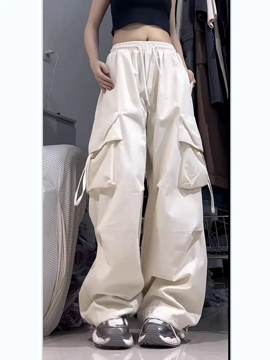 Hoge Taille Werkbroek Zomer Retro Stijl