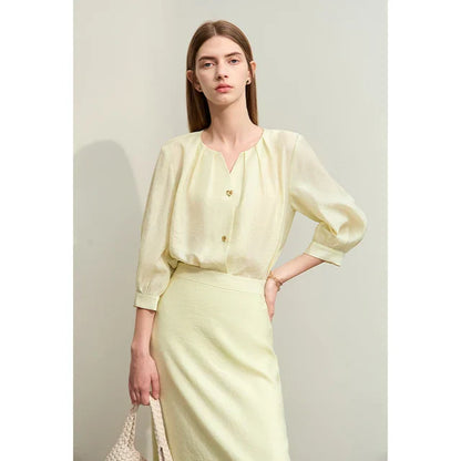 Zomer Blouse Elegante Lichte Jurk