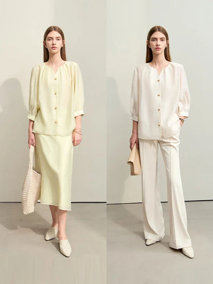 Zomer Blouse Elegante Lichte Jurk