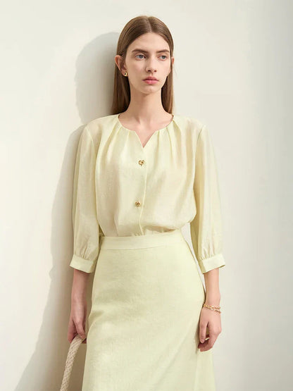 Zomer Blouse Elegante Lichte Jurk