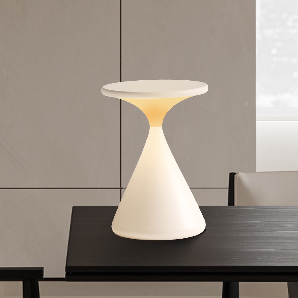 Draagbare Zandloper Tafellamp met Dimbare LED Batterij Accustroom Sfeerlicht Draadloze Touch Bediening Woon Slaapkamer Kantoor Retro Stijlvol Modern Design
