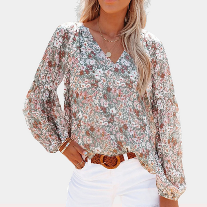 Dames Zomerblouse Bloemenprint Stijlvol