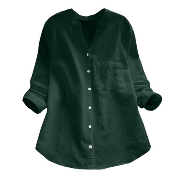 Vrouwelijke Blouse van Katoen Elegant en Luchtig