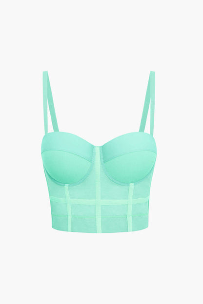 Mesh Bustier Top Luchtig Korset Voor Vrouw