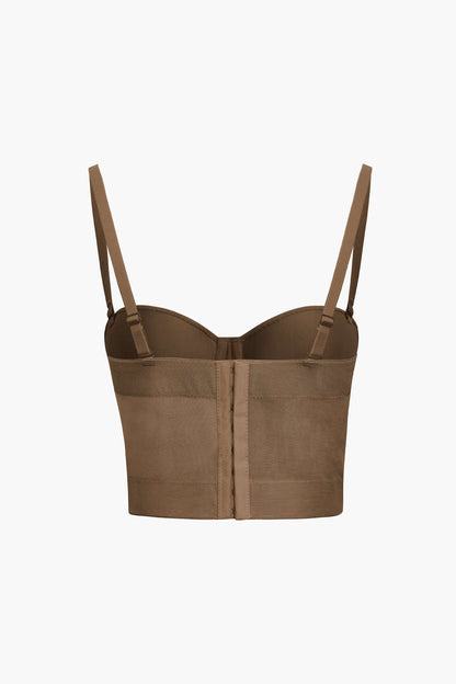 Mesh Bustier Korset Top Luchtig Zomer