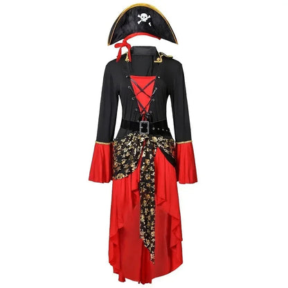 Piratenjurk Vrouw Halloween Feestkleding Elegante Stijl - StudioMarella