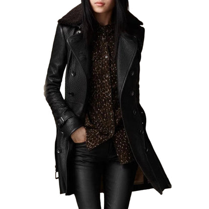 Lange Elegante Winterjas voor Vrouw - StudioMarella